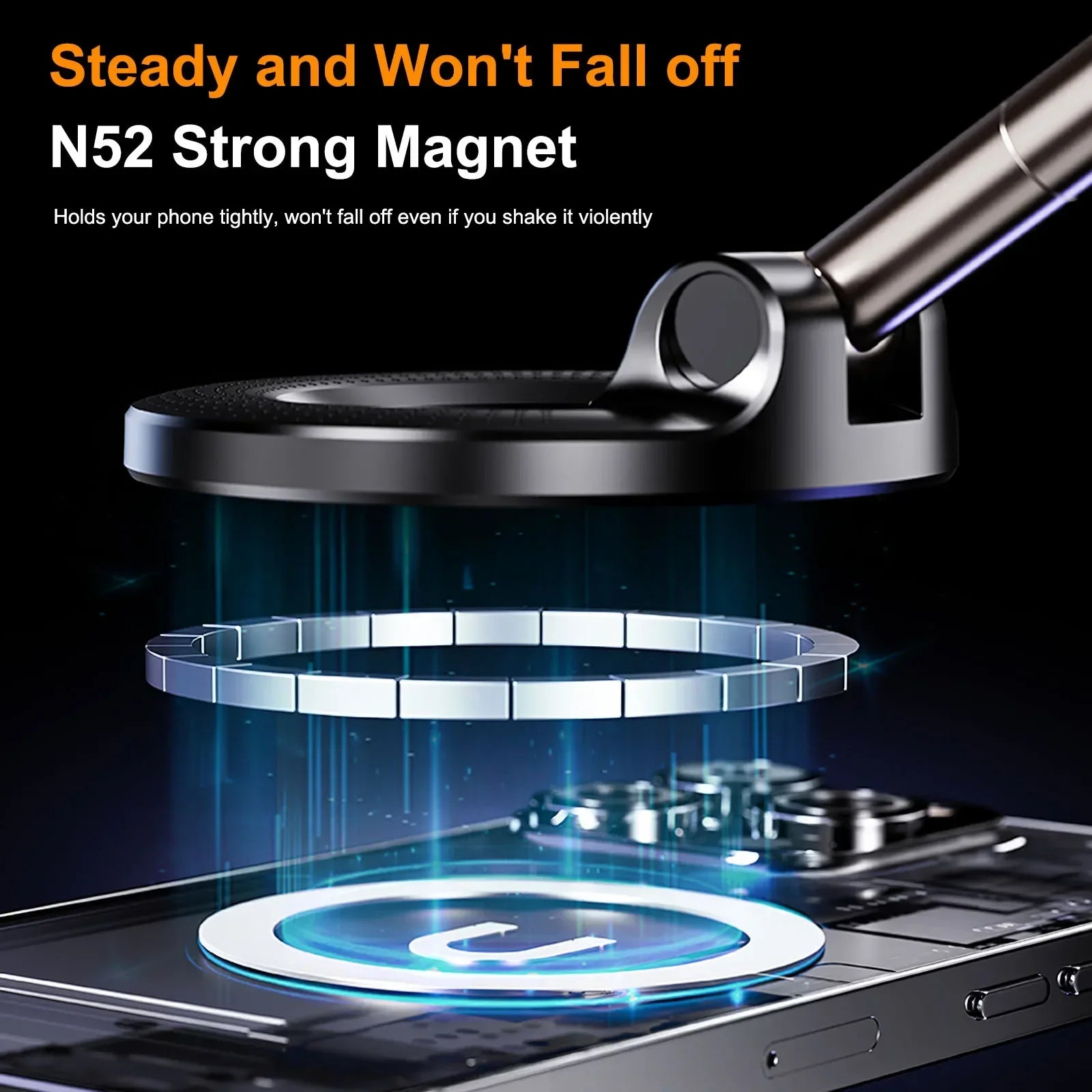 Xiaomi Magnetic Car Phone Holder 360° Adjustable Vacuum Suction Mount