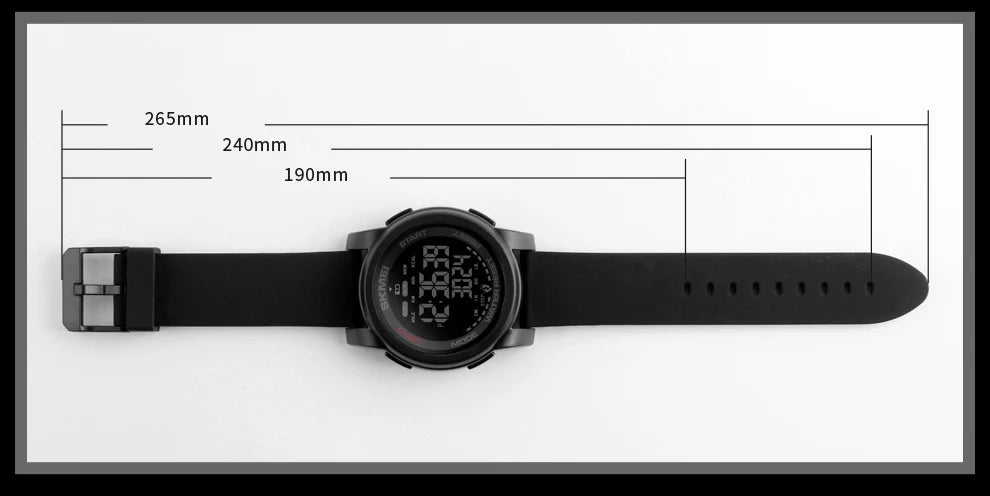 SKMEI 1469 Men’s Digital Sport Watch with Pedometer, Dual Time, Calorie, Distance and Mileage Tracker