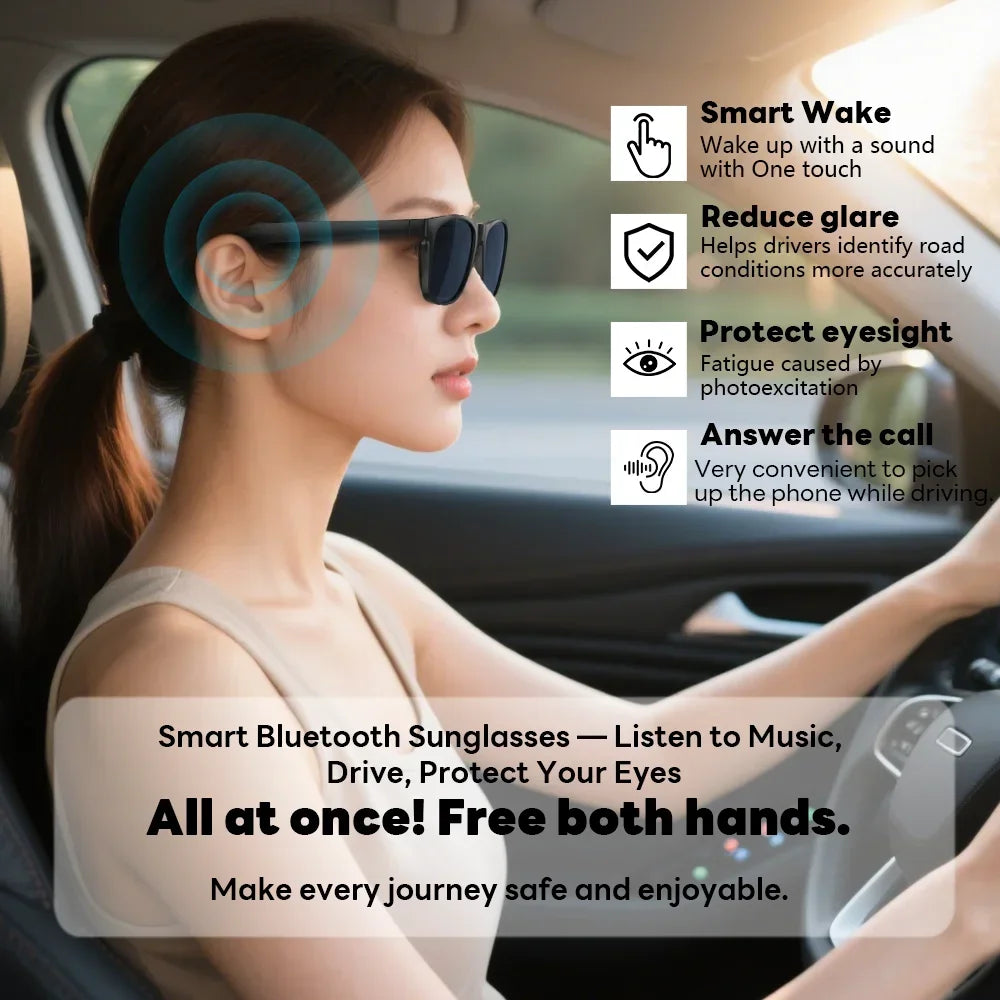 Lenovo AI Smart Glasses with 8K Touch Control, Photo Camera, Recording, Translator, Voice Assistant and Bluetooth