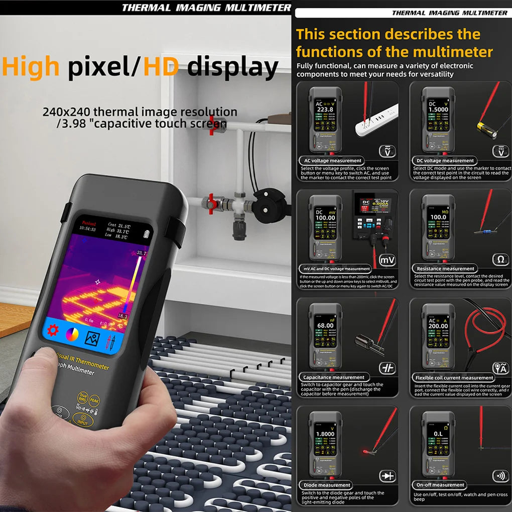 SH7 2-in-1 Thermal Imager Multimeter