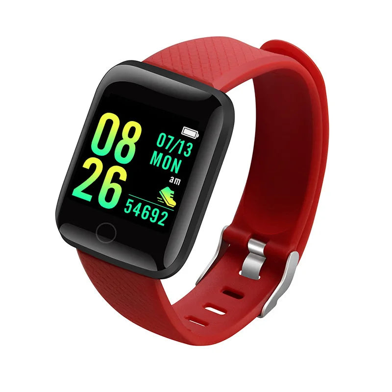 Unisex Smartwatch Fitness Monitor with Message Notifications for Android and iOS