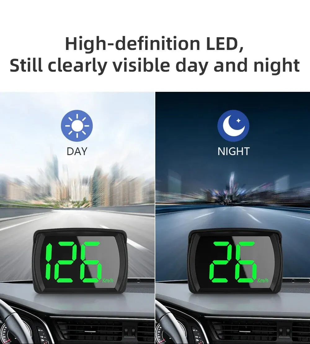 Y03 Universal Car HUD Head Up Display Digital Speedometer