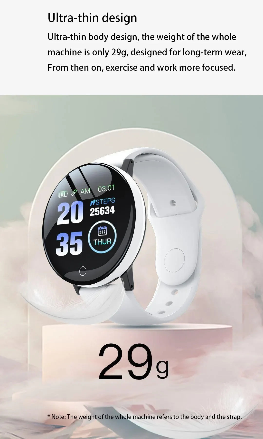 Round Digital Smart Sport Watch