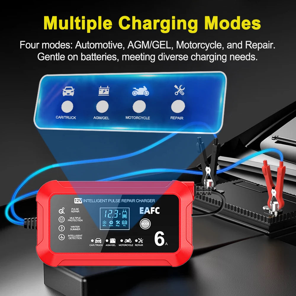 12V Smart Car Battery Charger