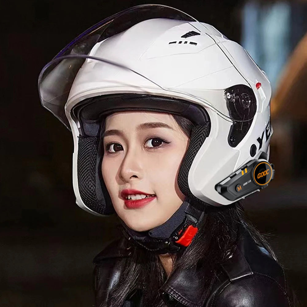 Bluetooth 5.3 Motorcycle Helmet Headset Waterproof Hands-Free Earphone