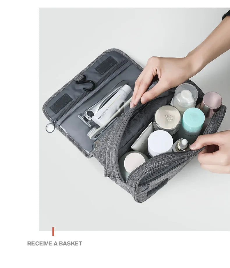 Oxford Fabric Waterproof Hanging Travel Toiletry Organizer Bag