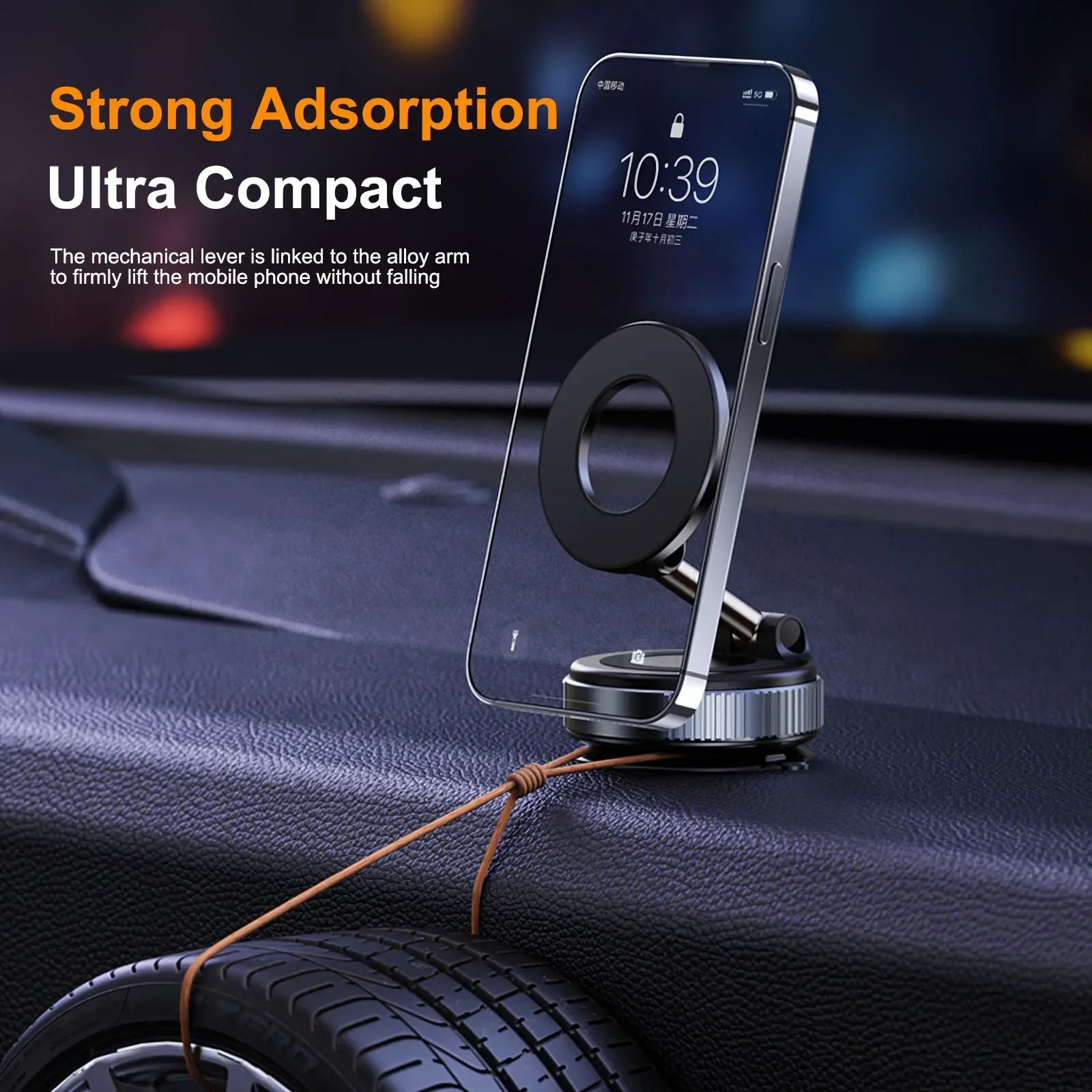Xiaomi Magnetic Car Phone Holder 360° Adjustable Vacuum Suction Mount
