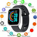 Unisex Smartwatch Fitness Monitor with Message Notifications for Android and iOS