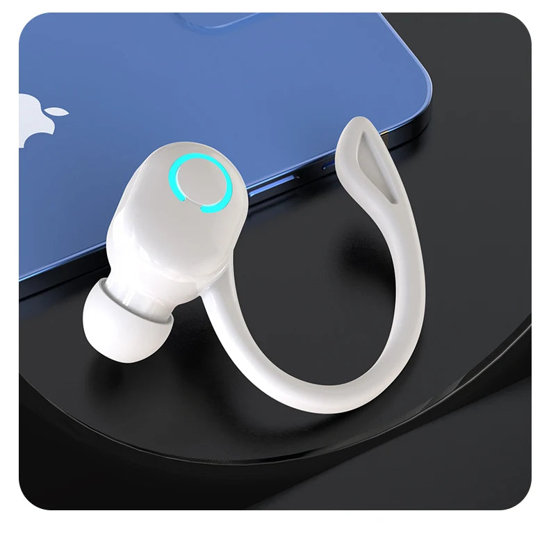Wireless Bluetooth Earphones with HiFi Bass, HD Microphone, Ear-Hook Design, Noise Cancelling, Waterproof Sports Gaming Headset