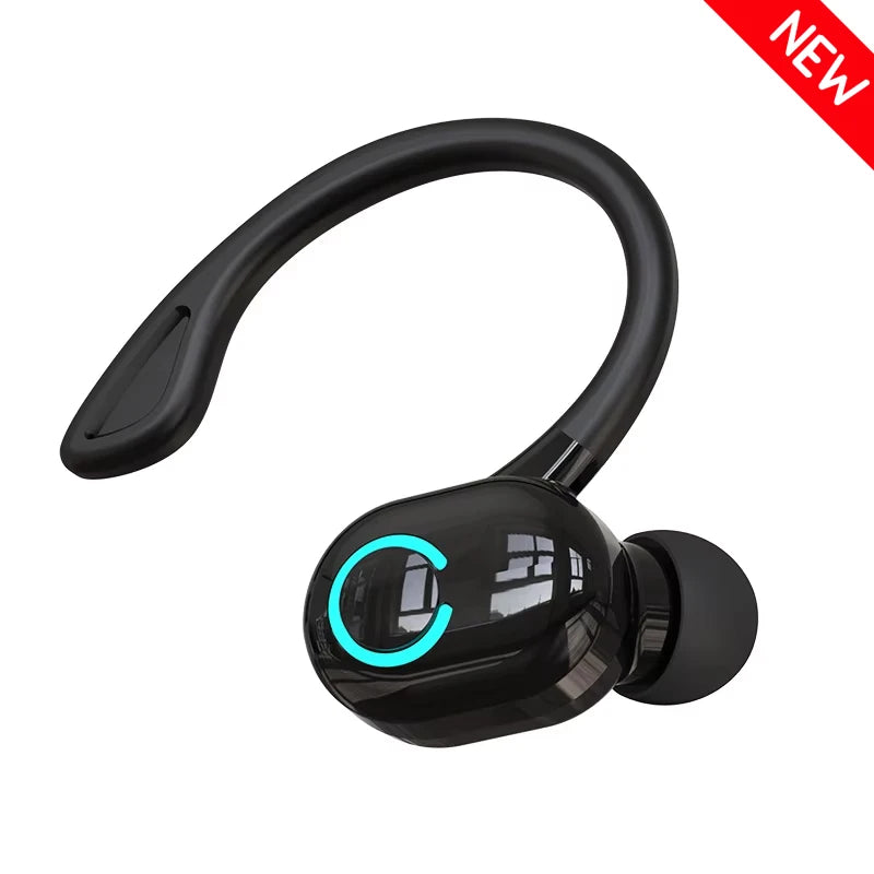 Wireless Bluetooth Earphones with HiFi Bass, HD Microphone, Ear-Hook Design, Noise Cancelling, Waterproof Sports Gaming Headset