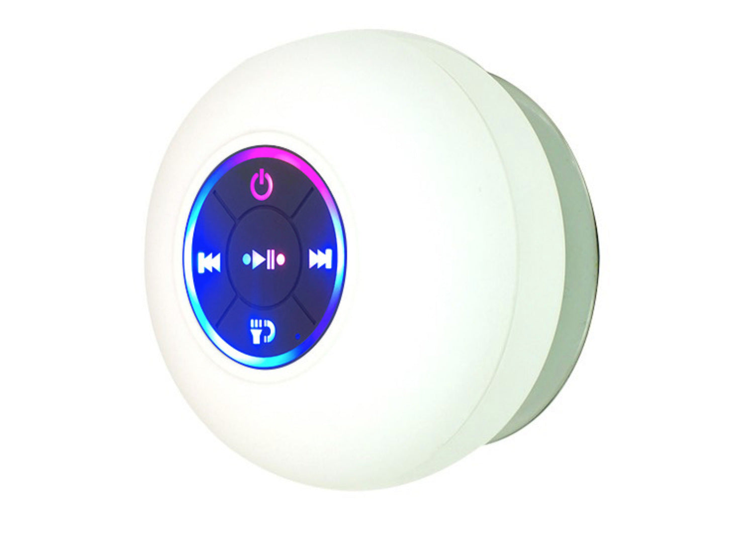BTS07 Waterproof Bluetooth Speaker with Large Suction Cup and LED Light