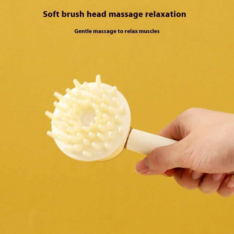 3-in-1 Pet Bath Brush for Dogs and Cats with Massage, Deshedding Comb, and Foaming Tool