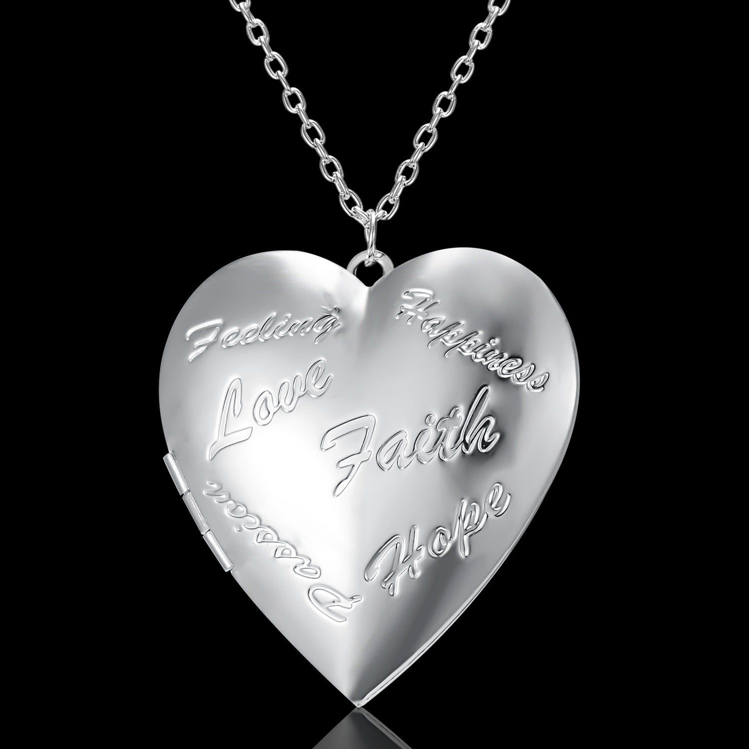Personalized Heart-Shaped Photo Frame Pendant Necklace for Women