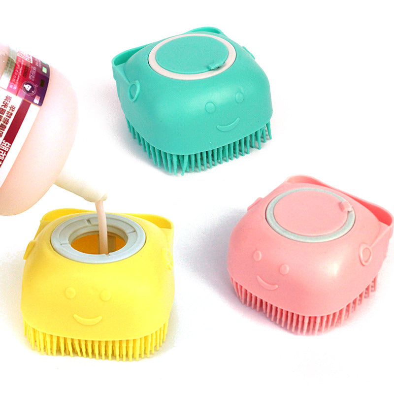 Silicone Dog Bath Massage Glove Brush for Cats and Dogs
